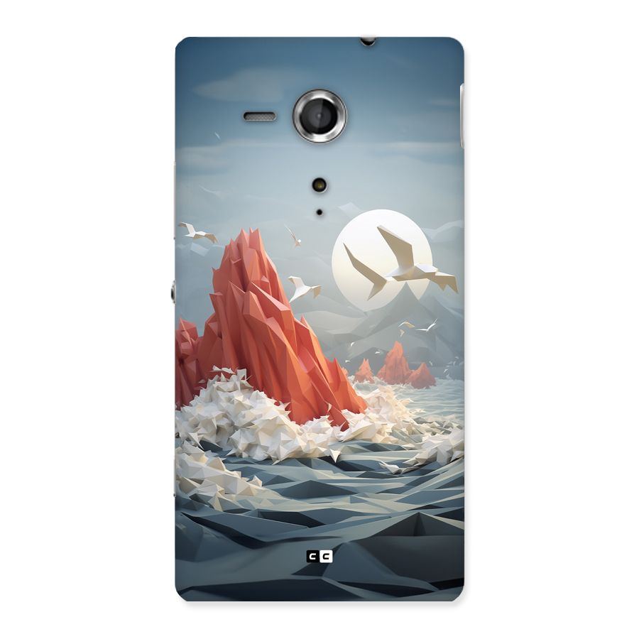 Three Dimension Sea Back Case for Xperia Sp