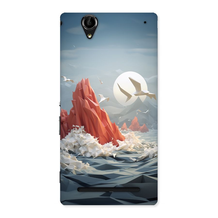 Three Dimension Sea Back Case for Xperia T2