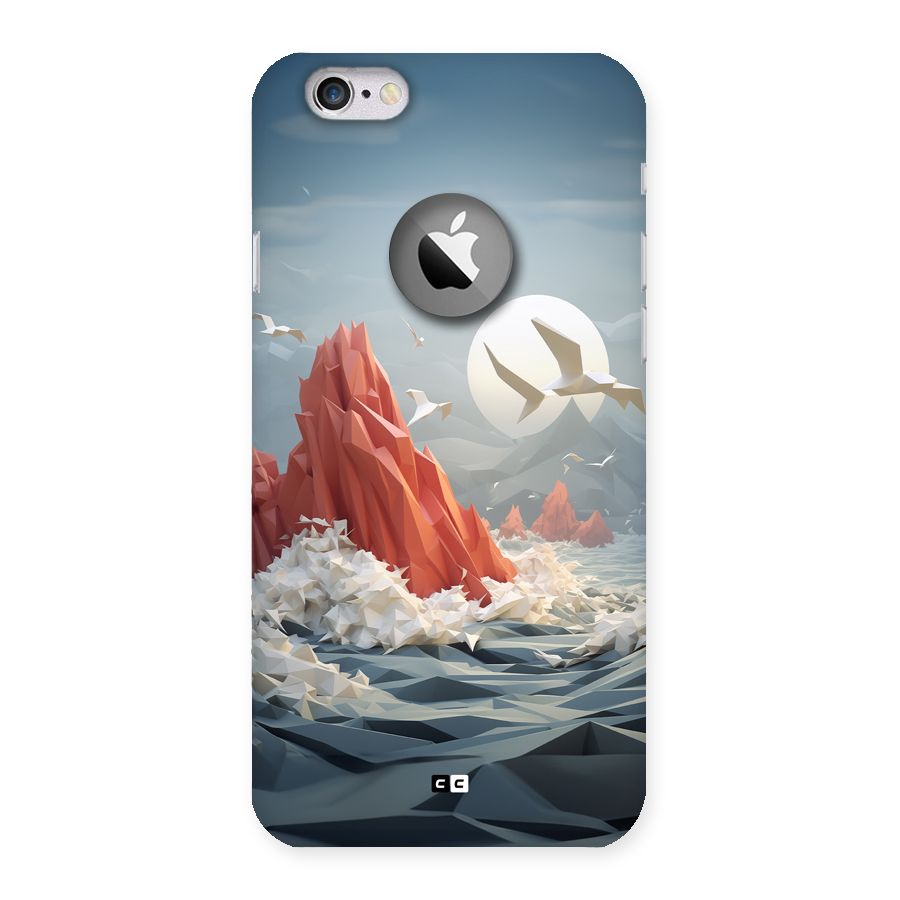 Three Dimension Sea Back Case for iPhone 6 Logo Cut