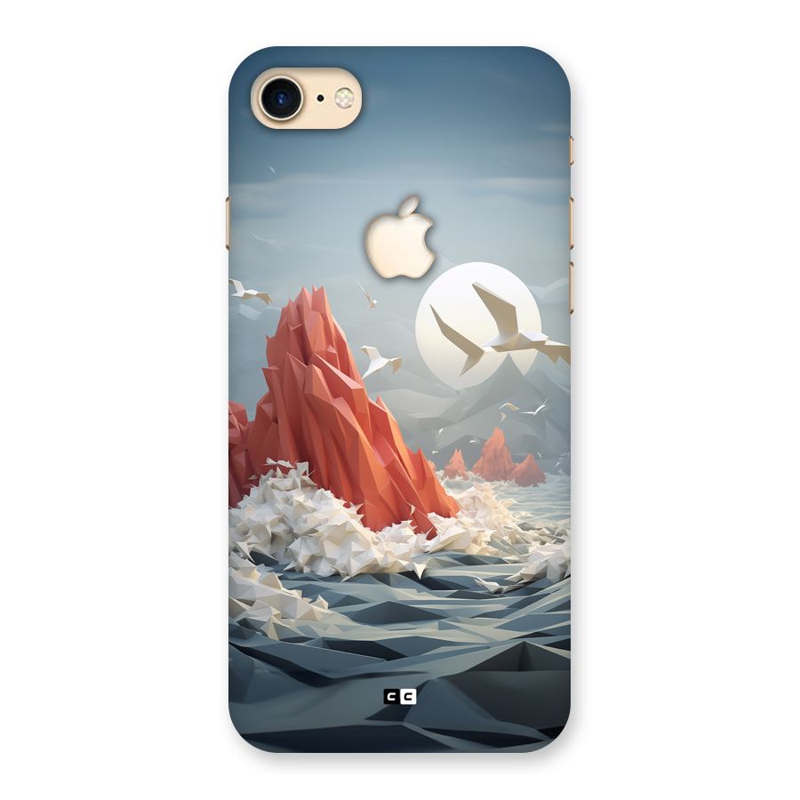 Three Dimension Sea Back Case for iPhone 7 Apple Cut
