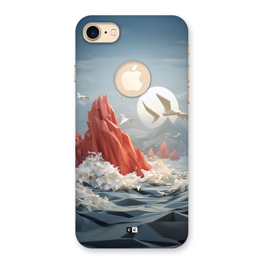 Three Dimension Sea Back Case for iPhone 7 Logo Cut