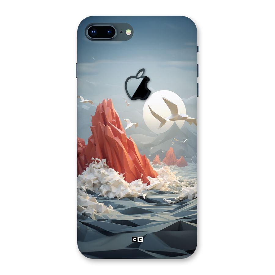 Three Dimension Sea Back Case for iPhone 7 Plus Apple Cut