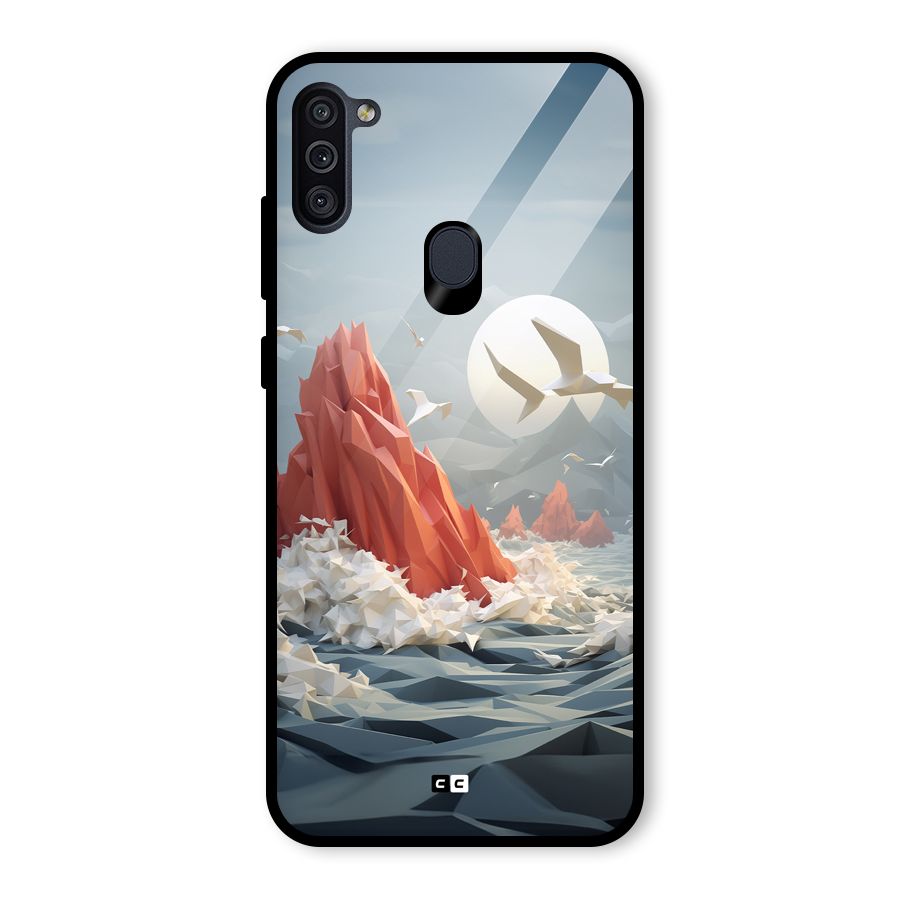 Three Dimension Sea Glass Back Case for Galaxy M11