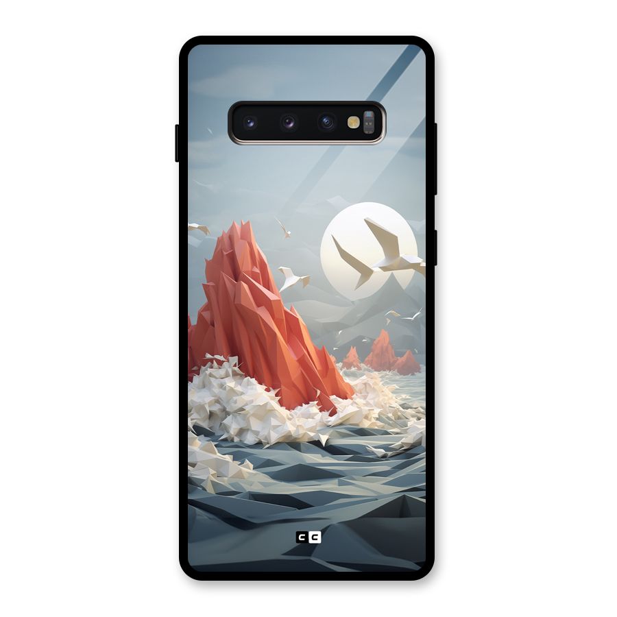 Three Dimension Sea Glass Back Case for Galaxy S10 Plus