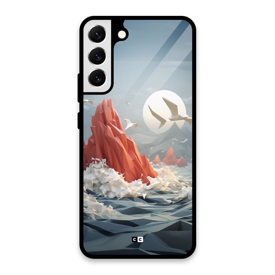 Three Dimension Sea Glass Back Case for Galaxy S22 Plus 5G