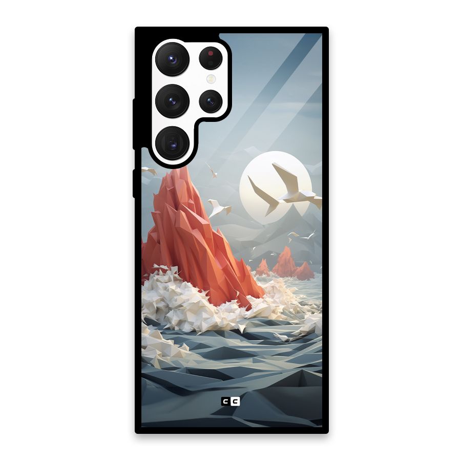 Three Dimension Sea Glass Back Case for Galaxy S22 Ultra 5G