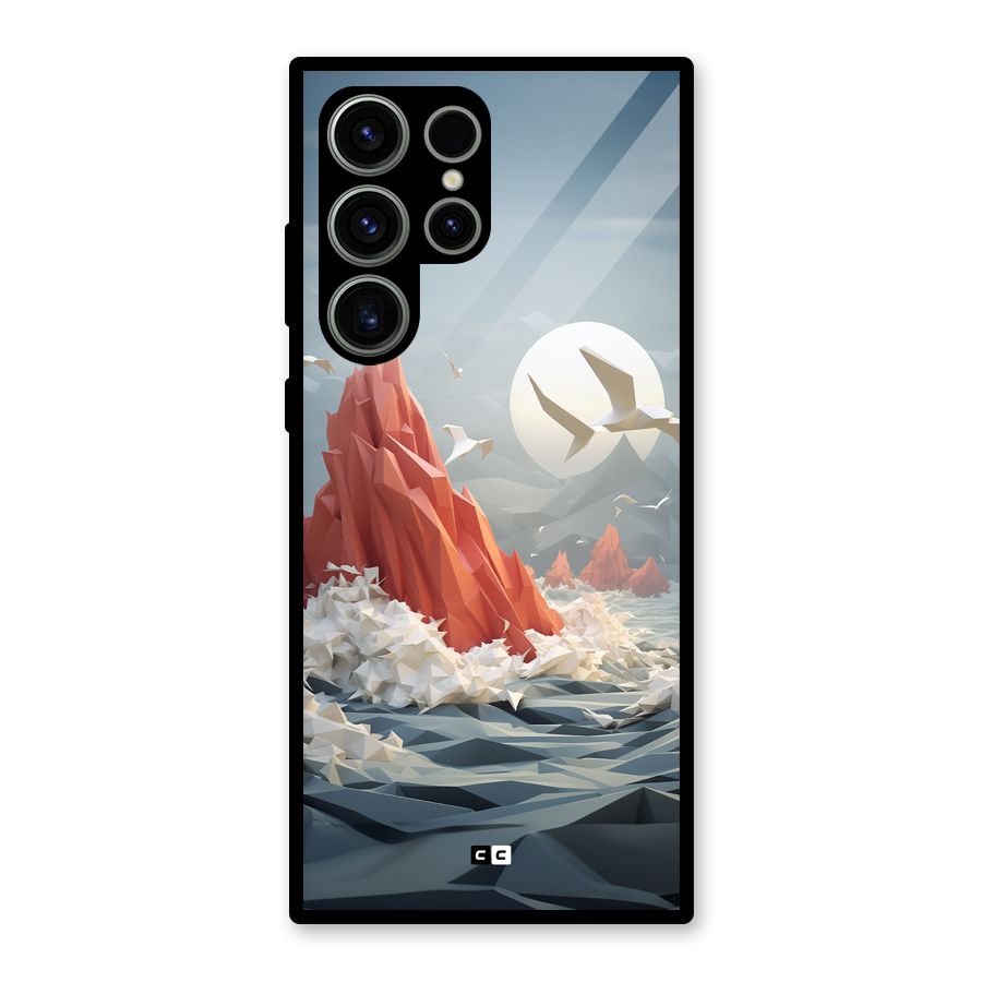 Three Dimension Sea Glass Back Case for Galaxy S23 Ultra