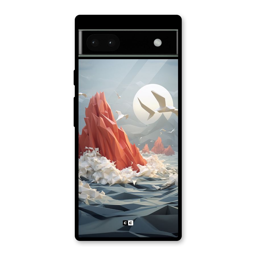 Three Dimension Sea Glass Back Case for Google Pixel 6a