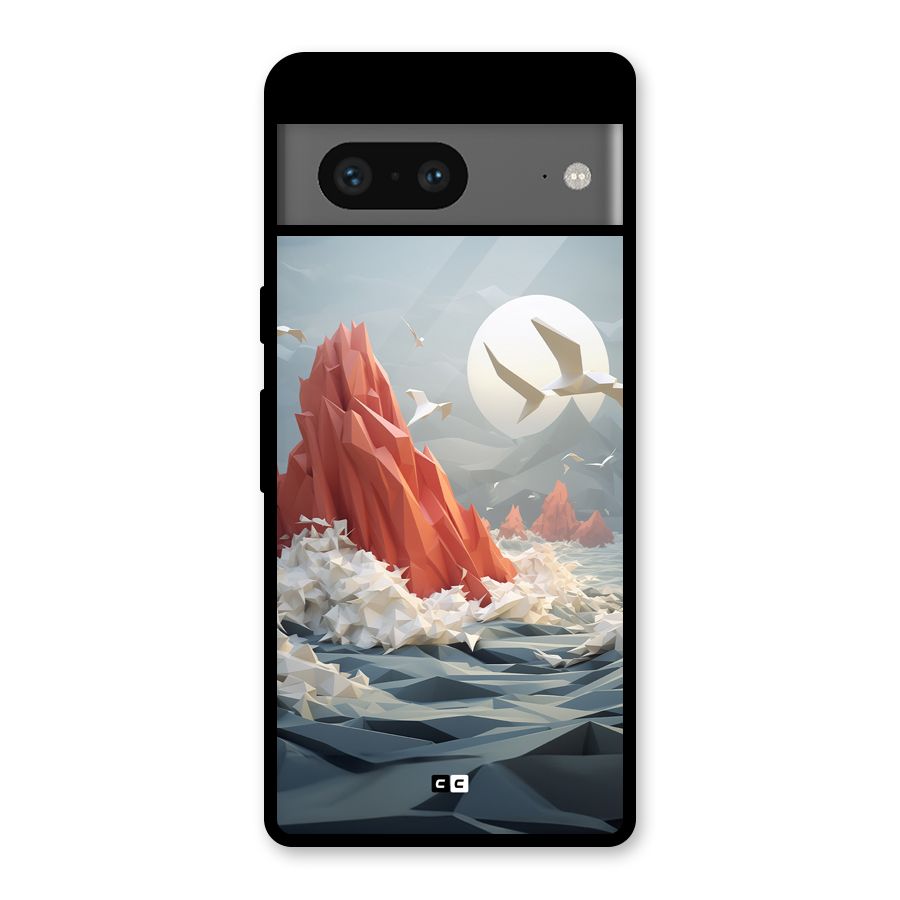 Three Dimension Sea Glass Back Case for Google Pixel 7