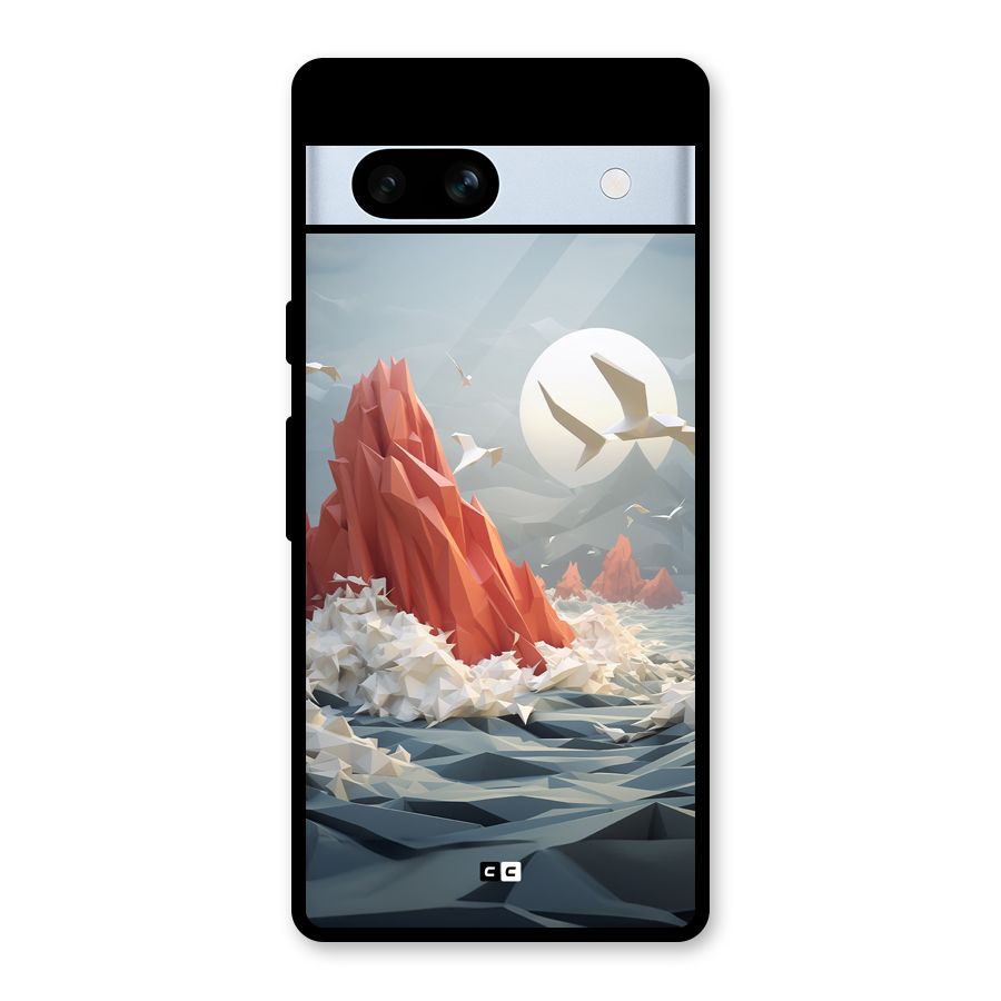 Three Dimension Sea Glass Back Case for Google Pixel 7a