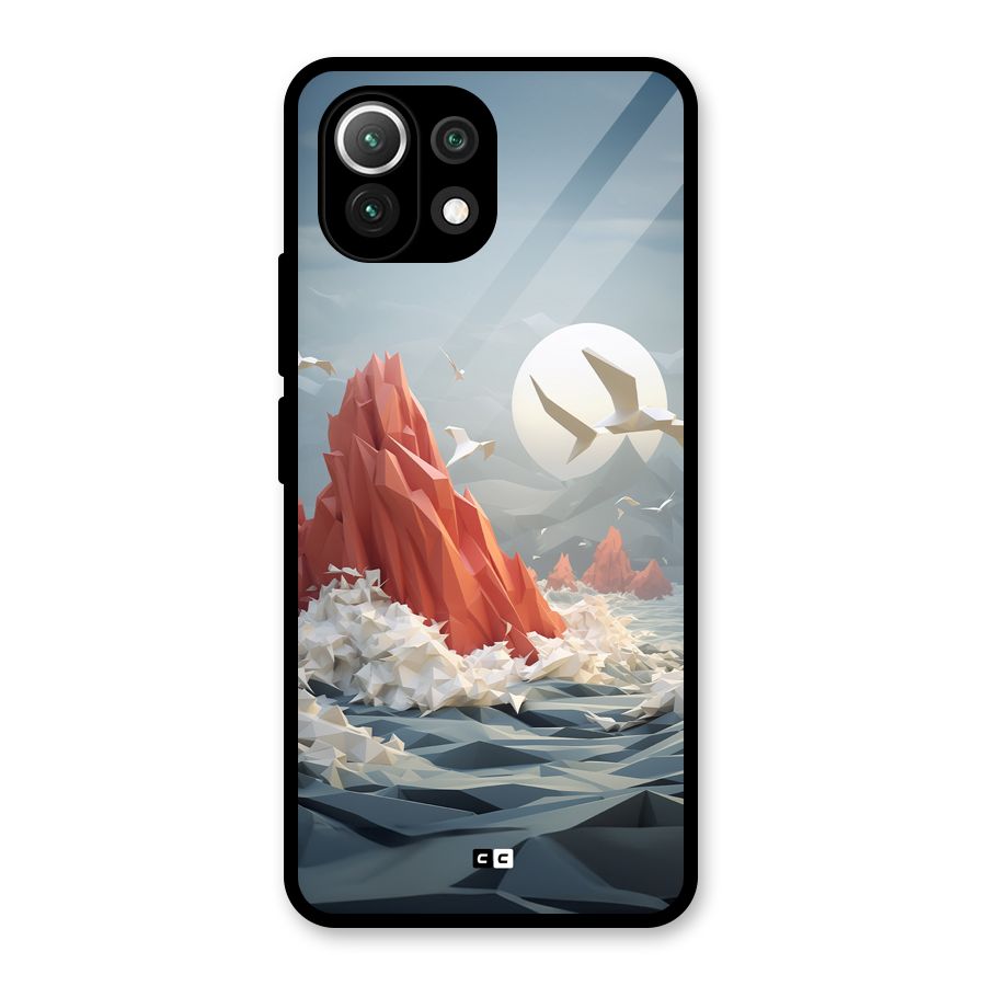 Three Dimension Sea Glass Back Case for Mi 11 Lite