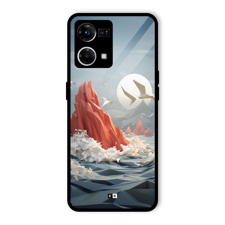 Three Dimension Sea Glass Back Case for Oppo F21 Pro 4G