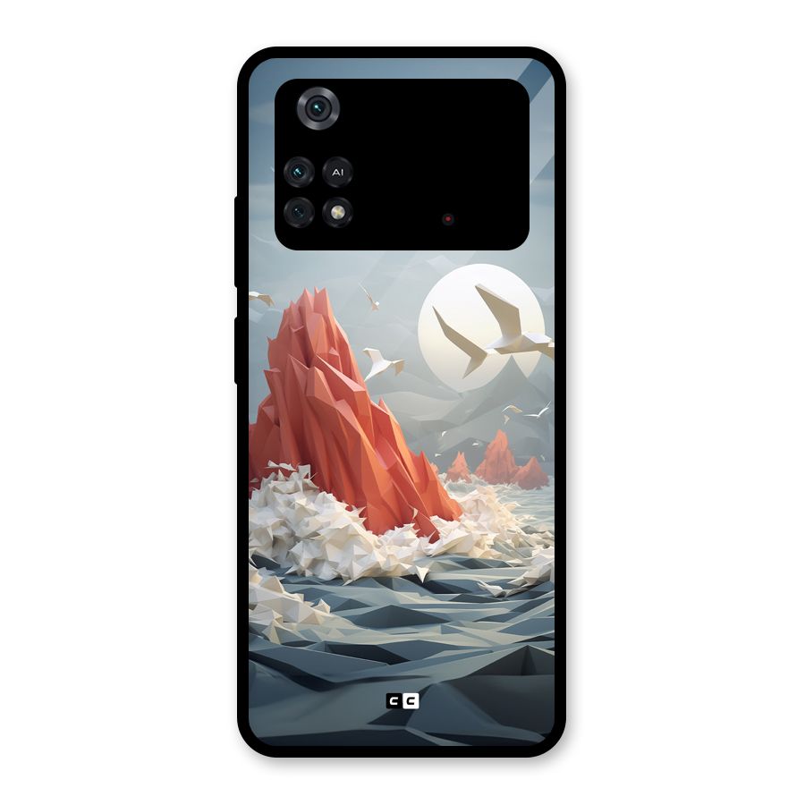 Three Dimension Sea Glass Back Case for Poco M4 Pro 4G
