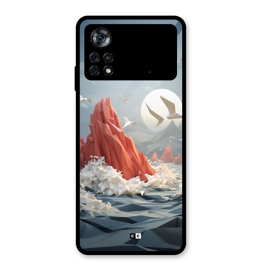 Three Dimension Sea Glass Back Case for Poco X4 Pro 5G