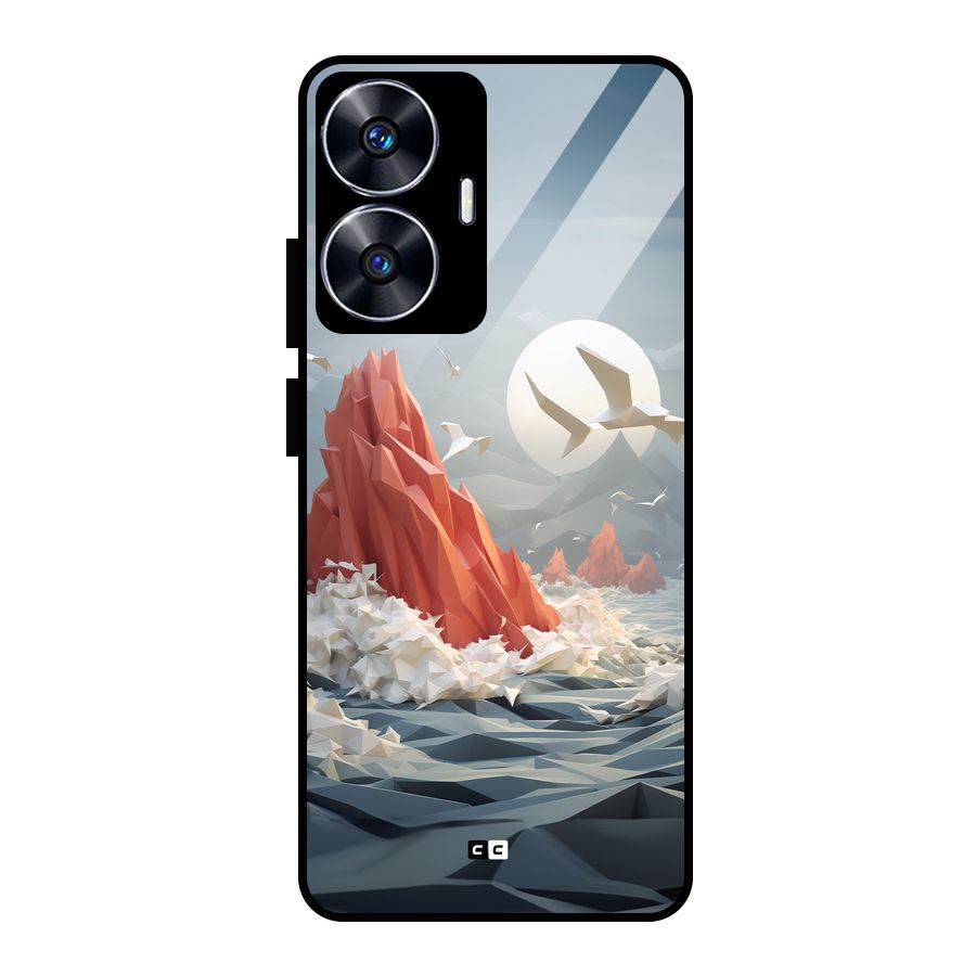 Three Dimension Sea Glass Back Case for Realme Narzo N55