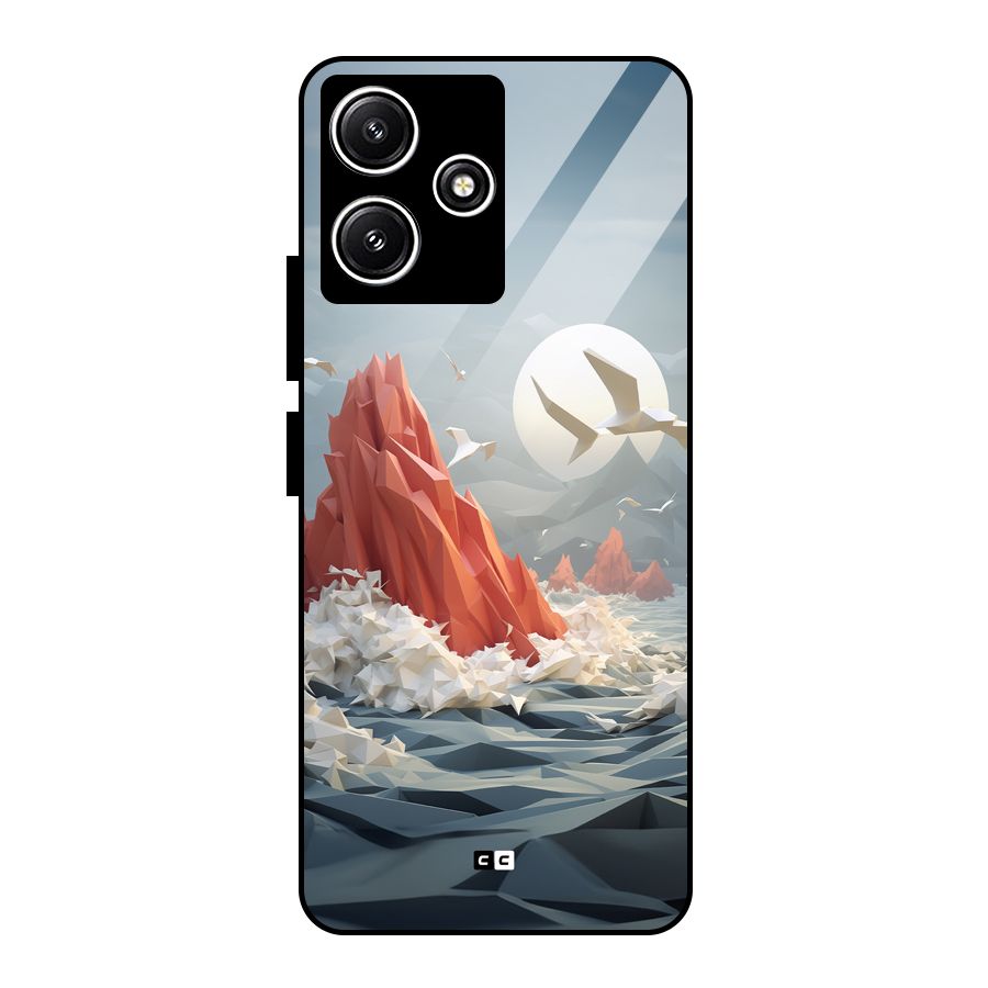 Three Dimension Sea Glass Back Case for Redmi 12 5G