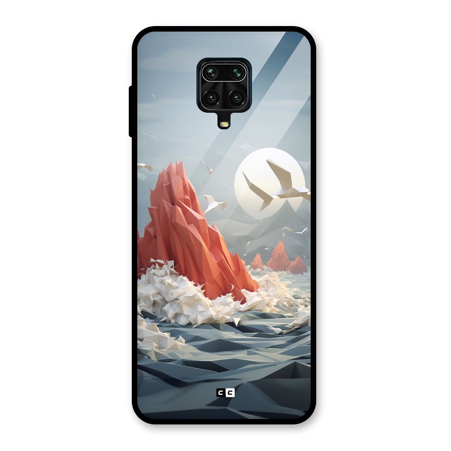 Three Dimension Sea Glass Back Case for Redmi Note 9 Pro