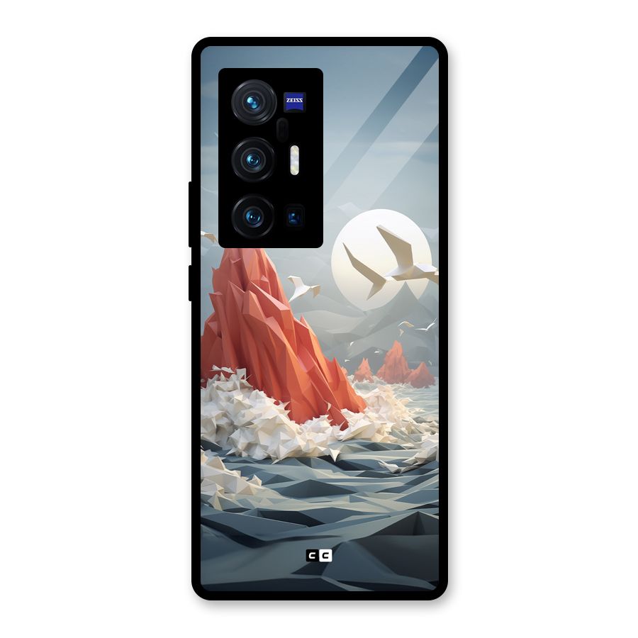 Three Dimension Sea Glass Back Case for Vivo X70 Pro Plus