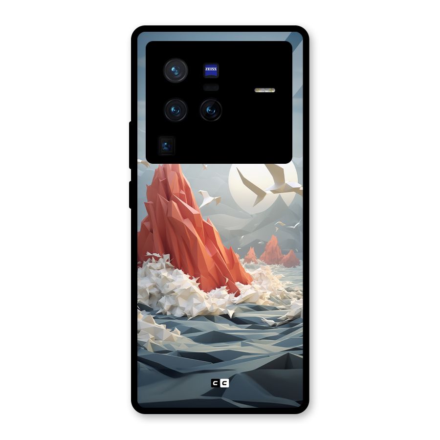 Three Dimension Sea Glass Back Case for Vivo X80 Pro