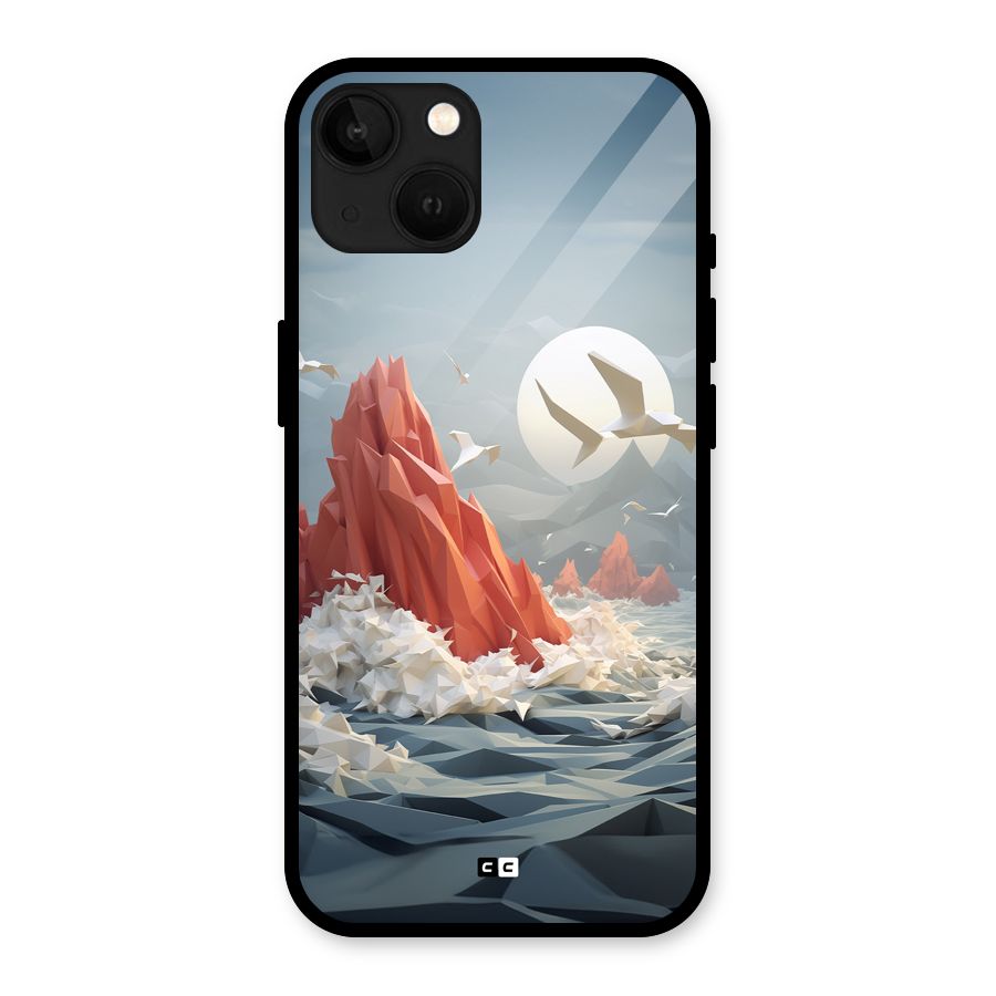 Three Dimension Sea Glass Back Case for iPhone 13