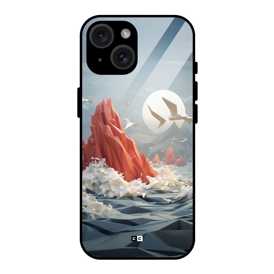 Three Dimension Sea Glass Back Case for iPhone 15