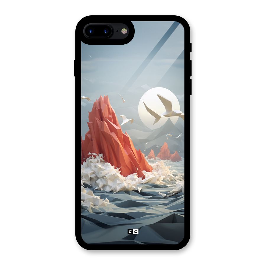 Three Dimension Sea Glass Back Case for iPhone 8 Plus