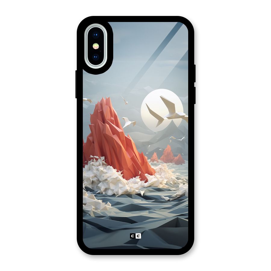 Three Dimension Sea Glass Back Case for iPhone XS