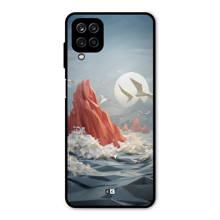Three Dimension Sea Metal Back Case for Galaxy A12