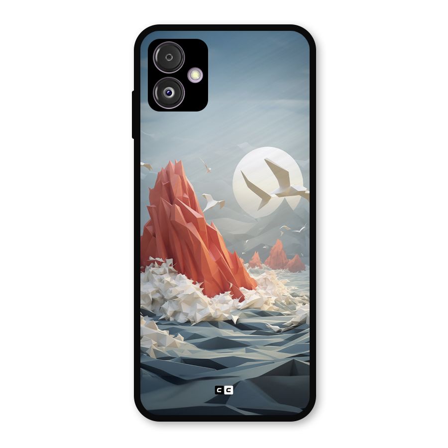 Three Dimension Sea Metal Back Case for Galaxy F14