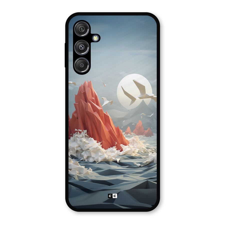 Three Dimension Sea Metal Back Case for Galaxy M34 5G