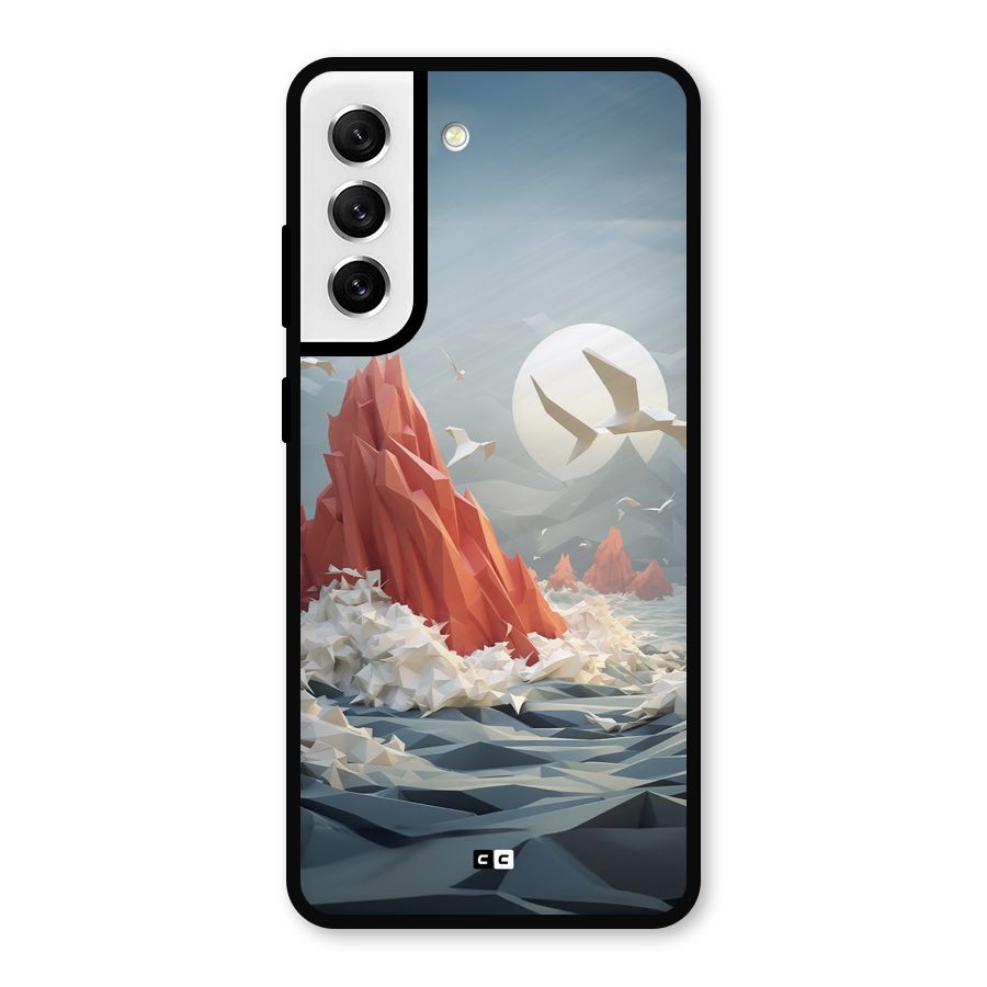 Three Dimension Sea Metal Back Case for Galaxy S21 FE 5G