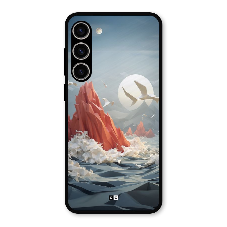 Three Dimension Sea Metal Back Case for Galaxy S23 Plus