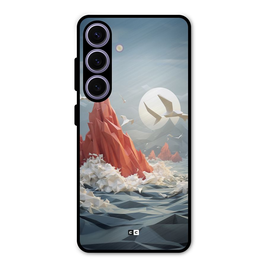 Three Dimension Sea Metal Back Case for Galaxy S24