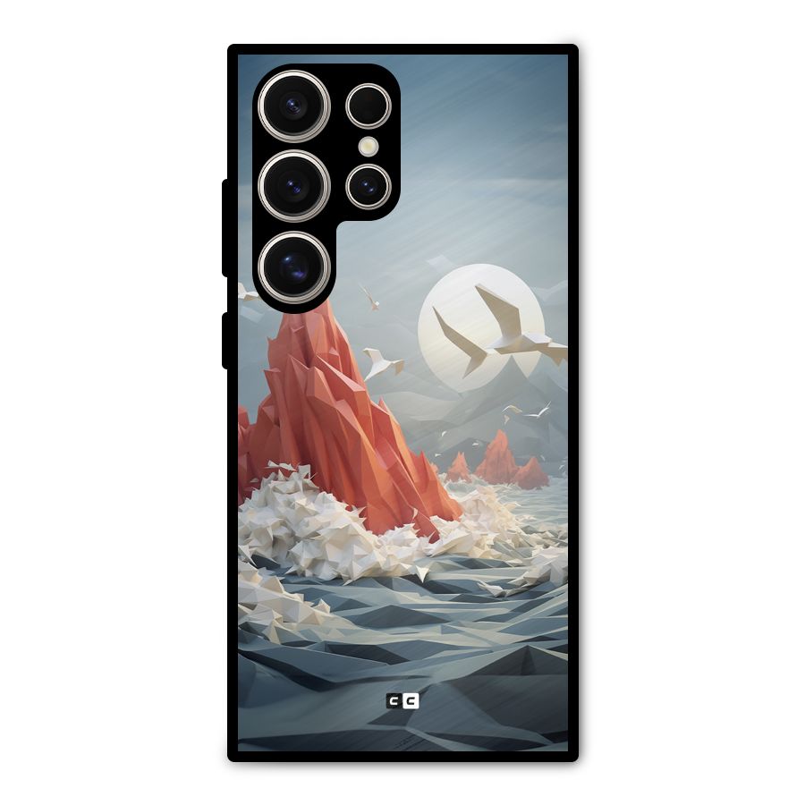 Three Dimension Sea Metal Back Case for Galaxy S24 Ultra