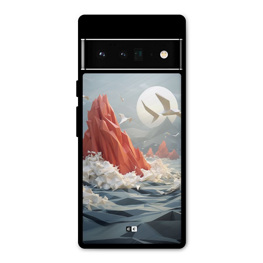 Three Dimension Sea Metal Back Case for Google Pixel 6 Pro