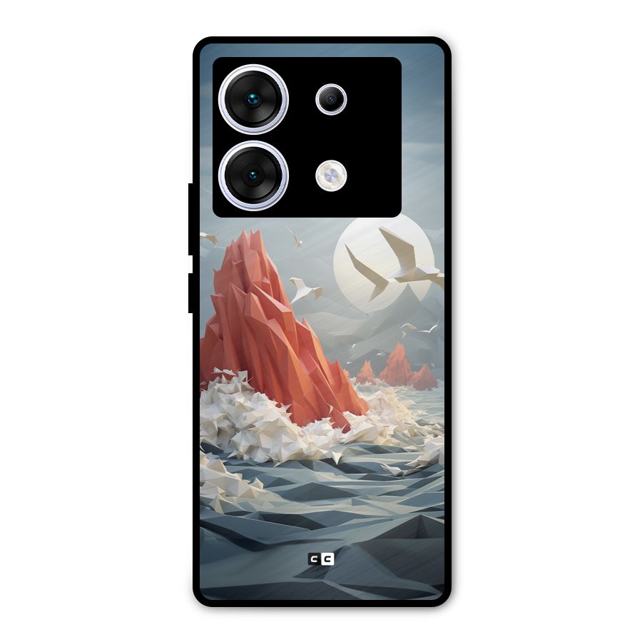 Three Dimension Sea Metal Back Case for Infinix Zero 30 5G