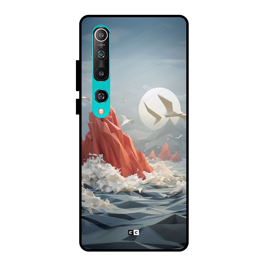 Three Dimension Sea Metal Back Case for Mi 10