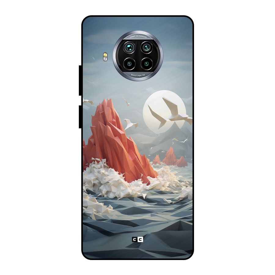 Three Dimension Sea Metal Back Case for Mi 10i