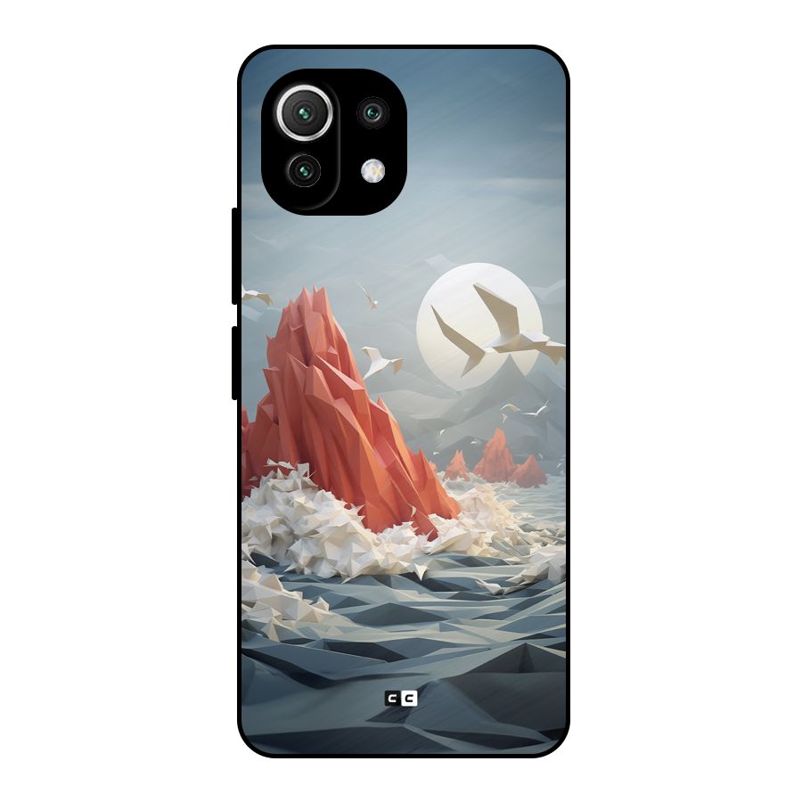 Three Dimension Sea Metal Back Case for Mi 11 Lite NE 5G