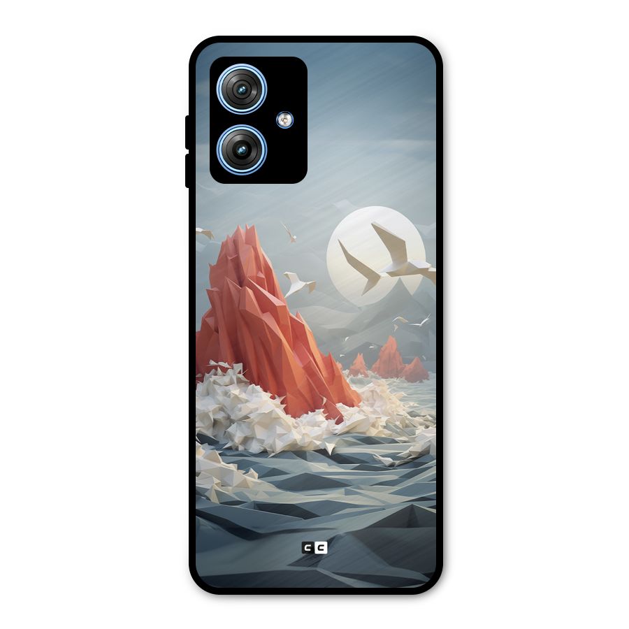 Three Dimension Sea Metal Back Case for Moto G54