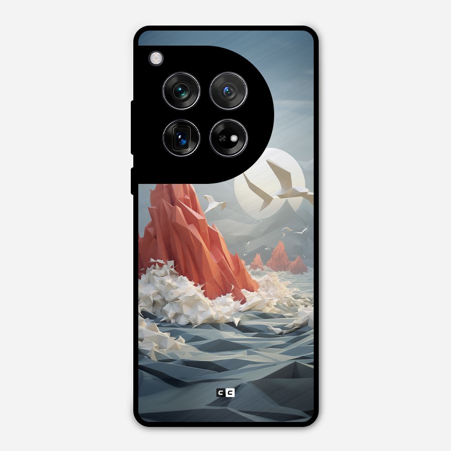 Three Dimension Sea Metal Back Case for OnePlus 12
