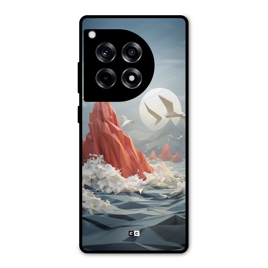 Three Dimension Sea Metal Back Case for OnePlus 12R