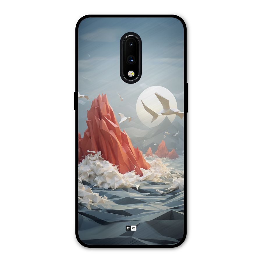 Three Dimension Sea Metal Back Case for OnePlus 7