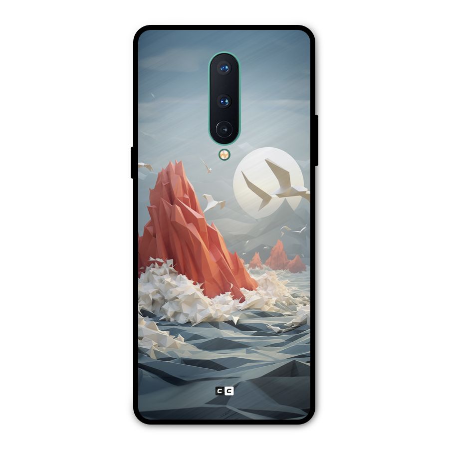 Three Dimension Sea Metal Back Case for OnePlus 8