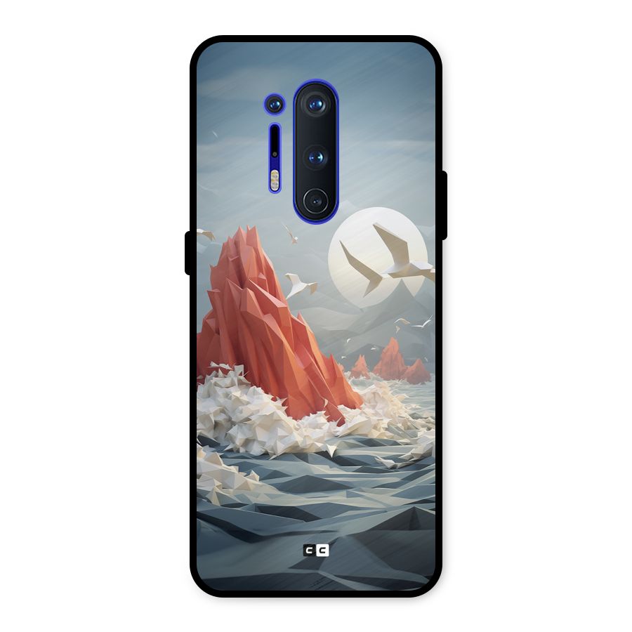 Three Dimension Sea Metal Back Case for OnePlus 8 Pro
