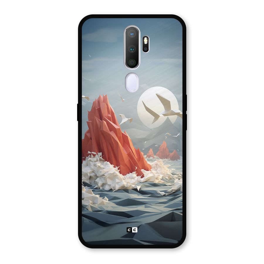 Three Dimension Sea Metal Back Case for Oppo A5 (2020)