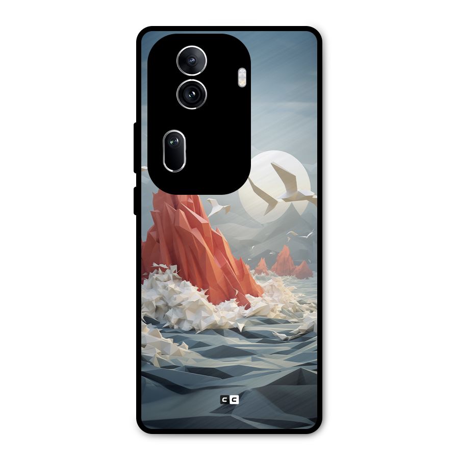 Three Dimension Sea Metal Back Case for Oppo Reno11 Pro 5G