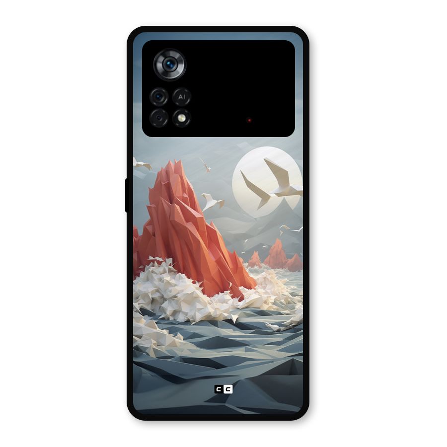 Three Dimension Sea Metal Back Case for Poco X4 Pro 5G