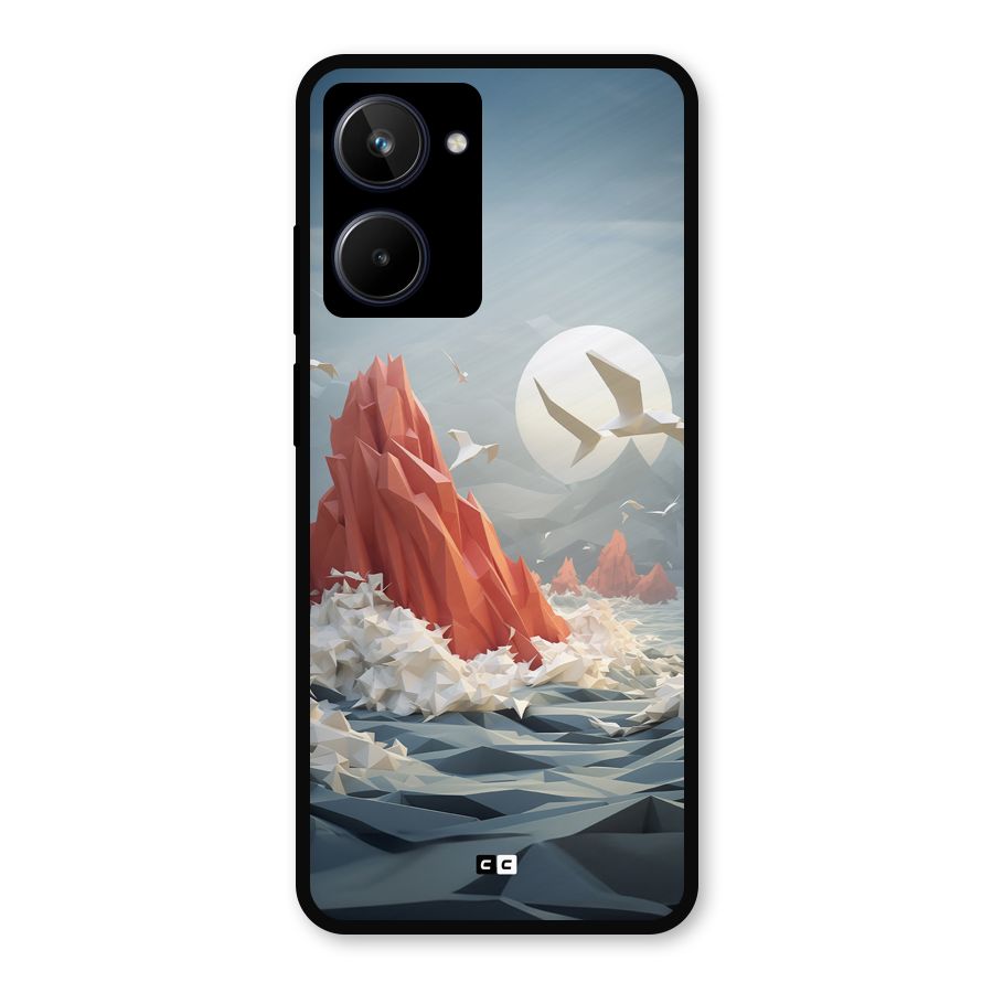 Three Dimension Sea Metal Back Case for Realme 10