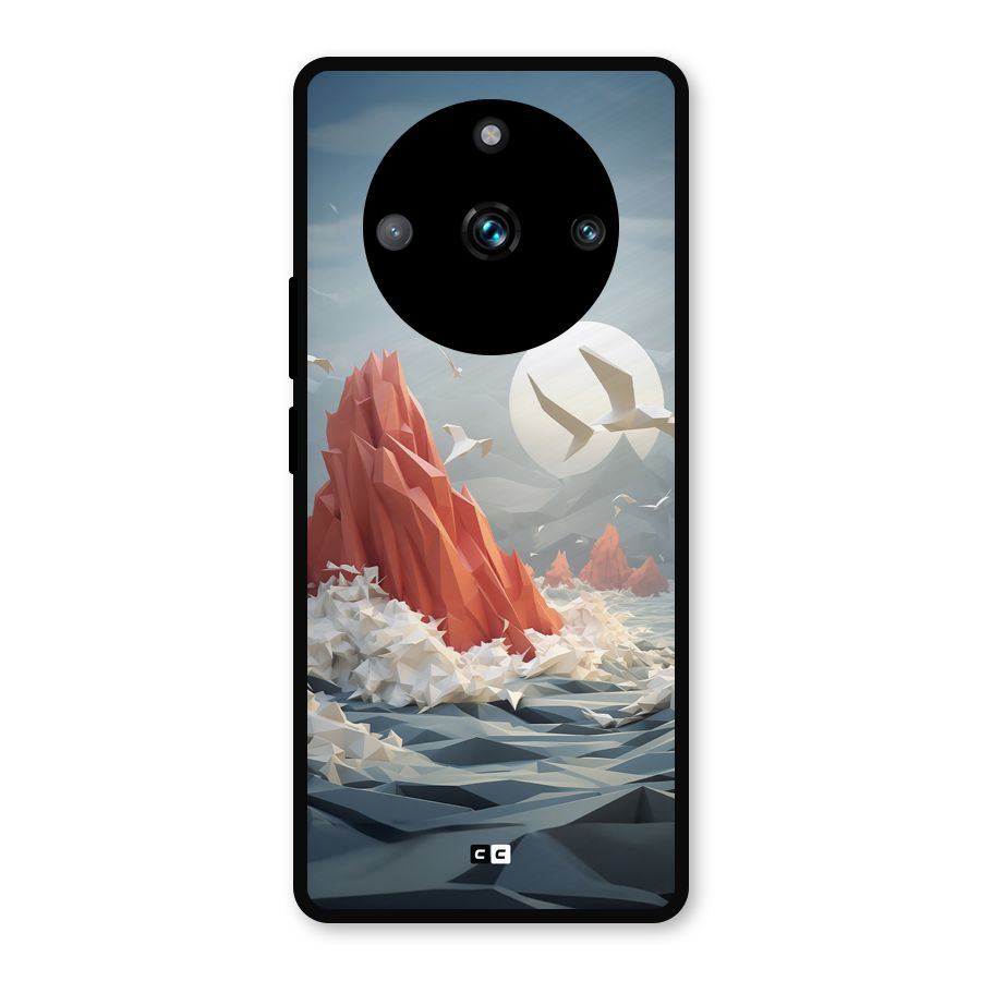 Three Dimension Sea Metal Back Case for Realme 11 Pro Plus